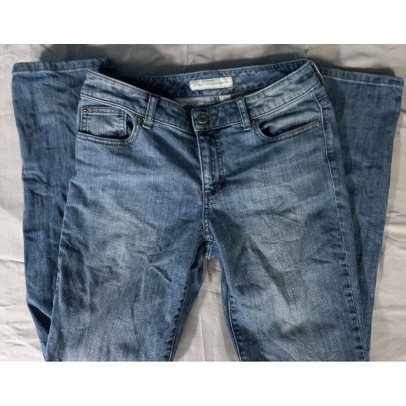Chico's Denim - Chico's 0 platinum denim blue jeans cotton FLAWS